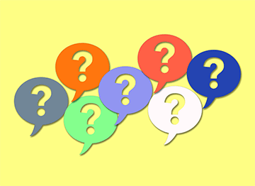 Article Image -Animated image of different colored question mark bubbles popping up