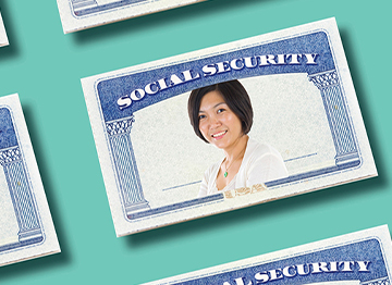 Article Image - Illistration of a Social Security card with a woman's face in the middle. Read this women's guide to Social Security.